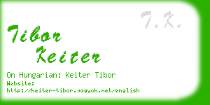 tibor keiter business card